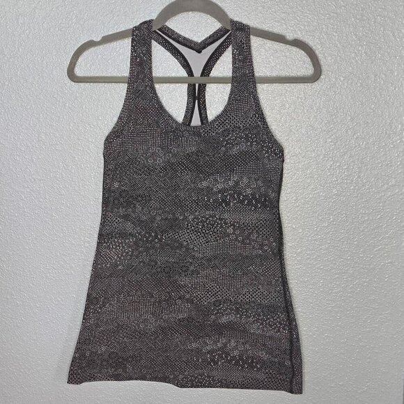 Lululemon Cool Racerback II *Nulu - 8 Meisai White Black - Picture 1 of 3